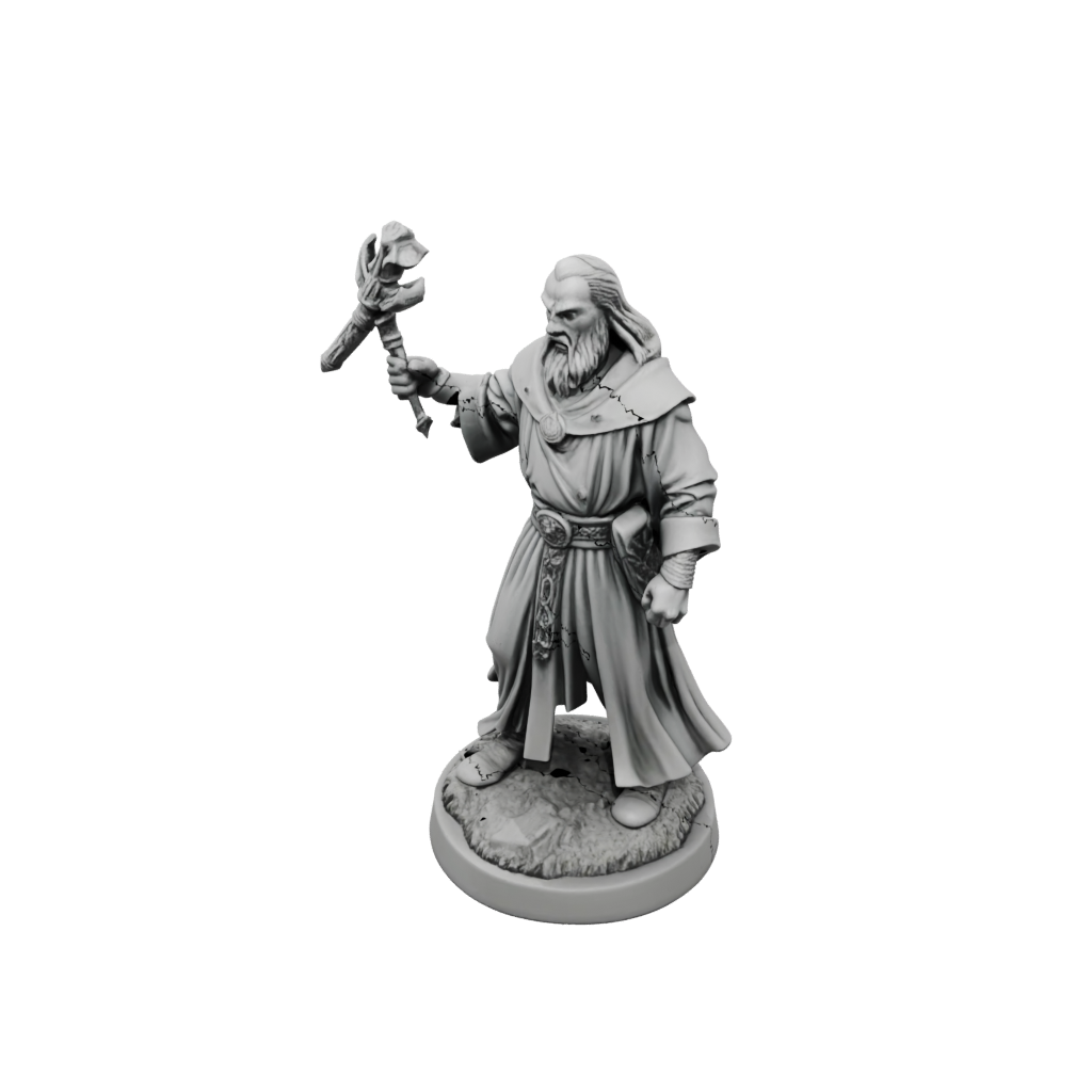 Mini Cleric Priest With Mace