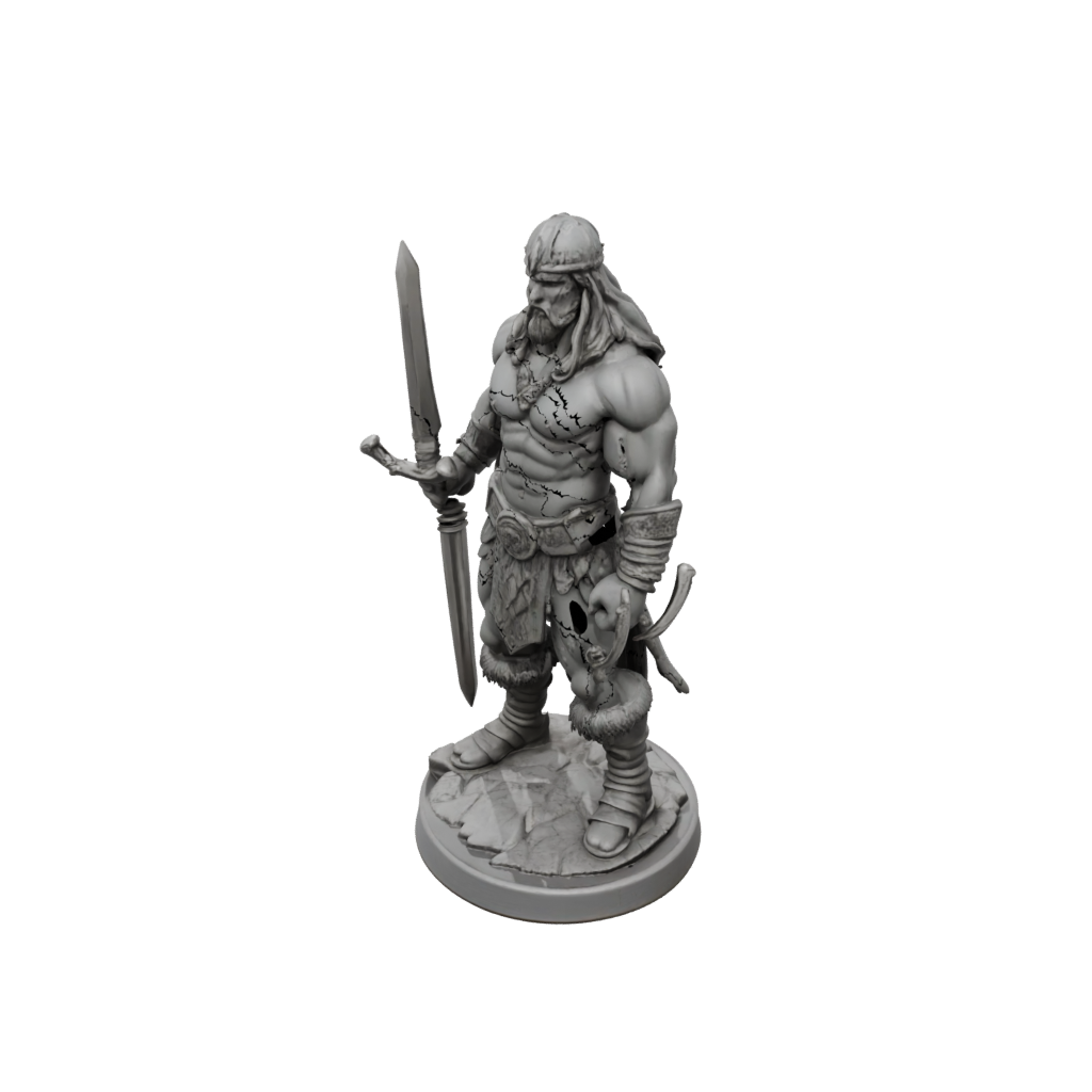 Mini Barbarian With Greatsword