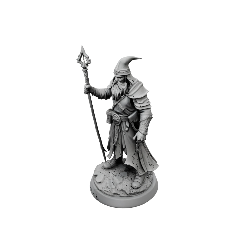 Mini Battle Wizard With Staff