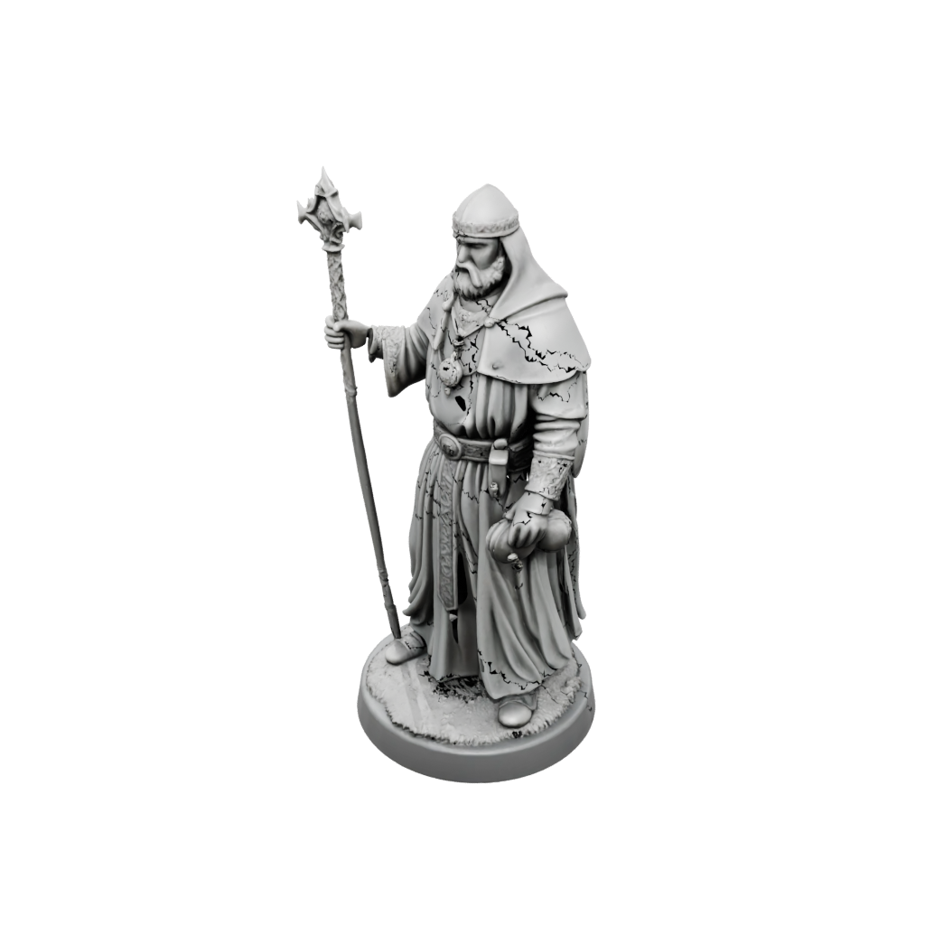 Mini Cleric Priest With Mace