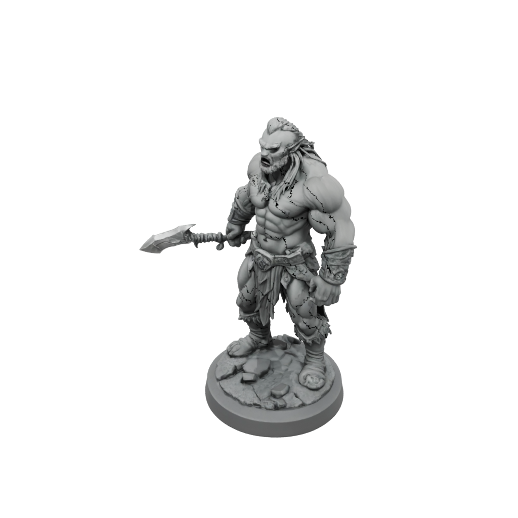 Mini Half-Orc Berserker