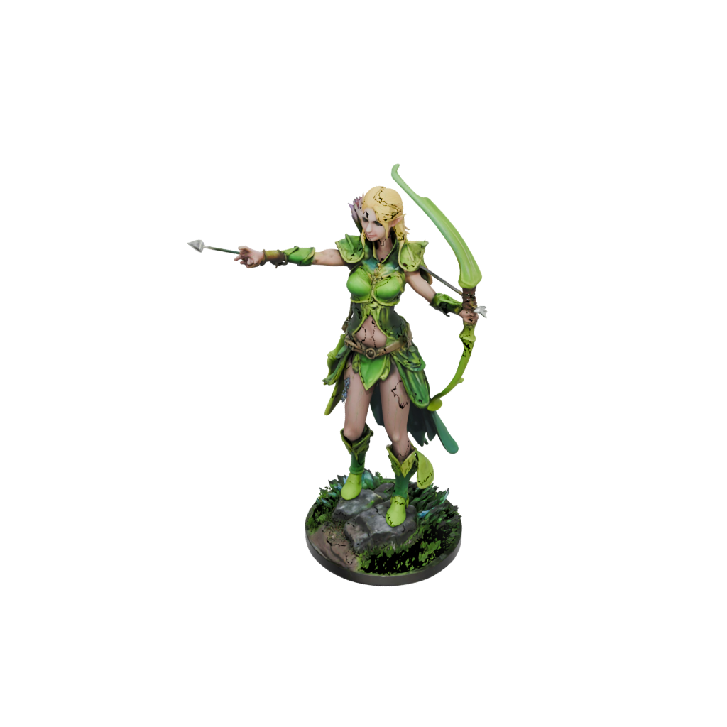 Neon Elven Ranger Archer