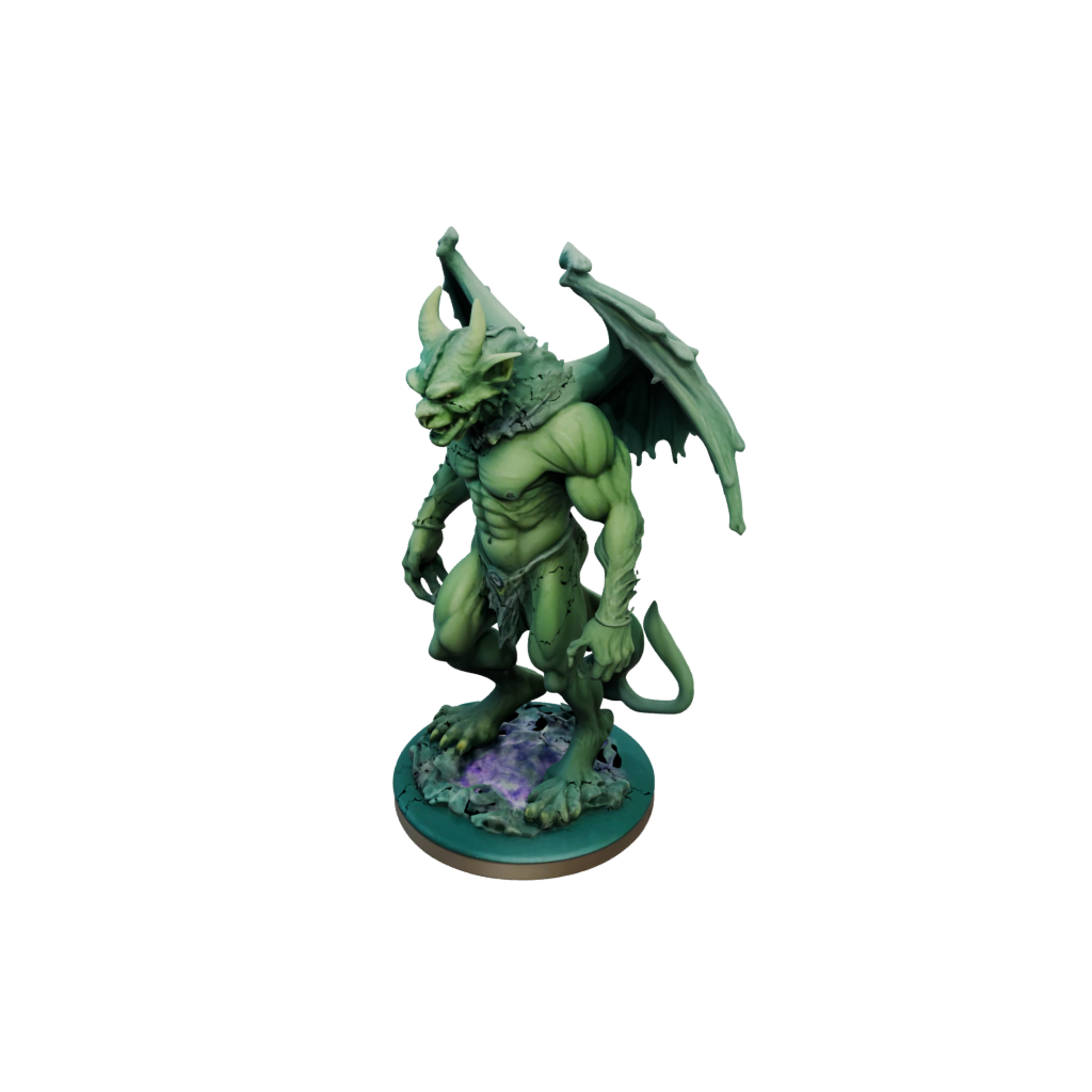 Neon Gargoyle Sentinel