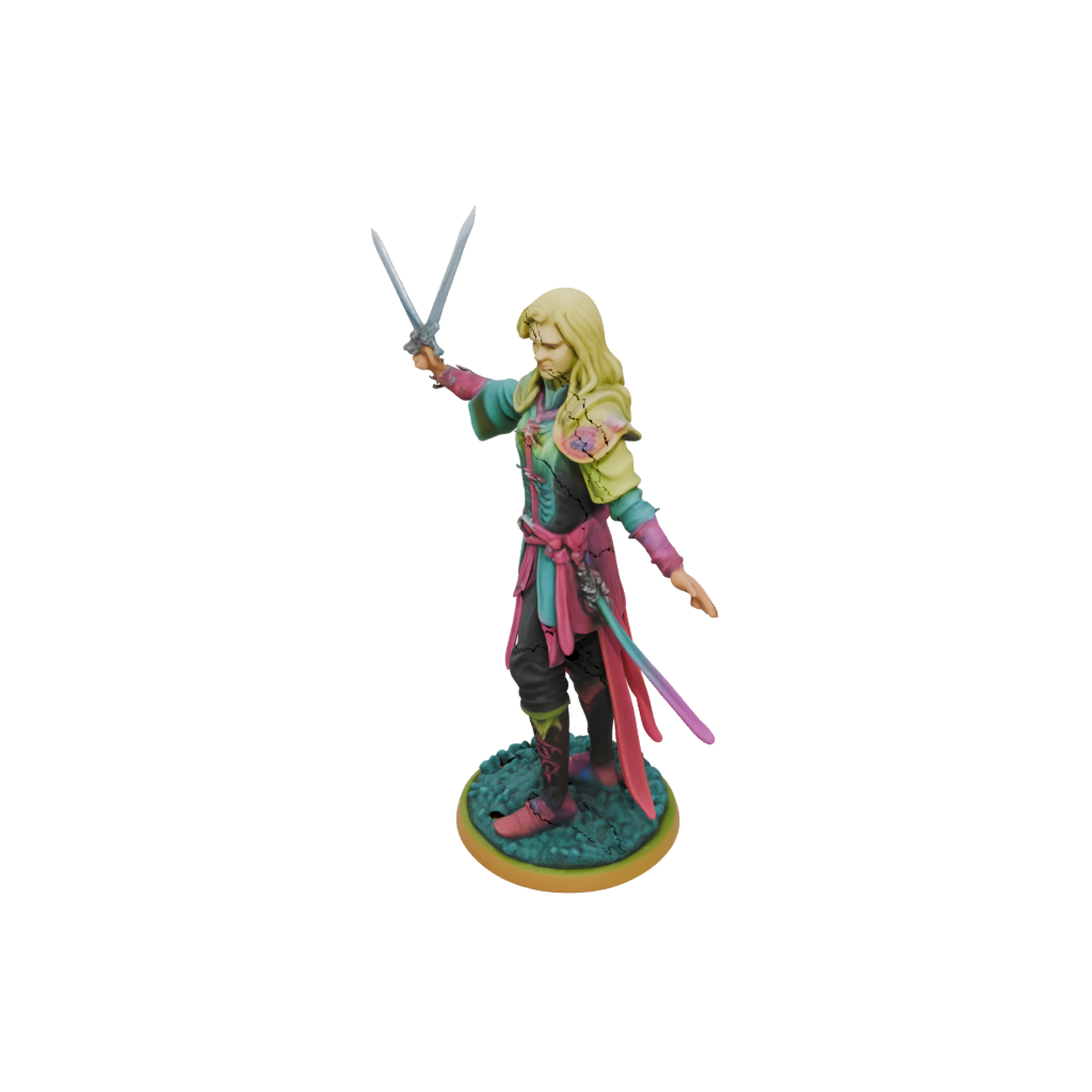 Neon Human Swordmaster