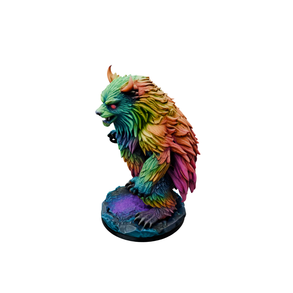 Neon Owlbear Beast