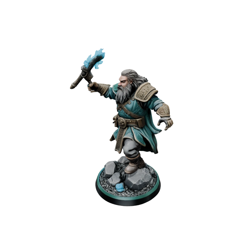 Neon Dwarven Cleric