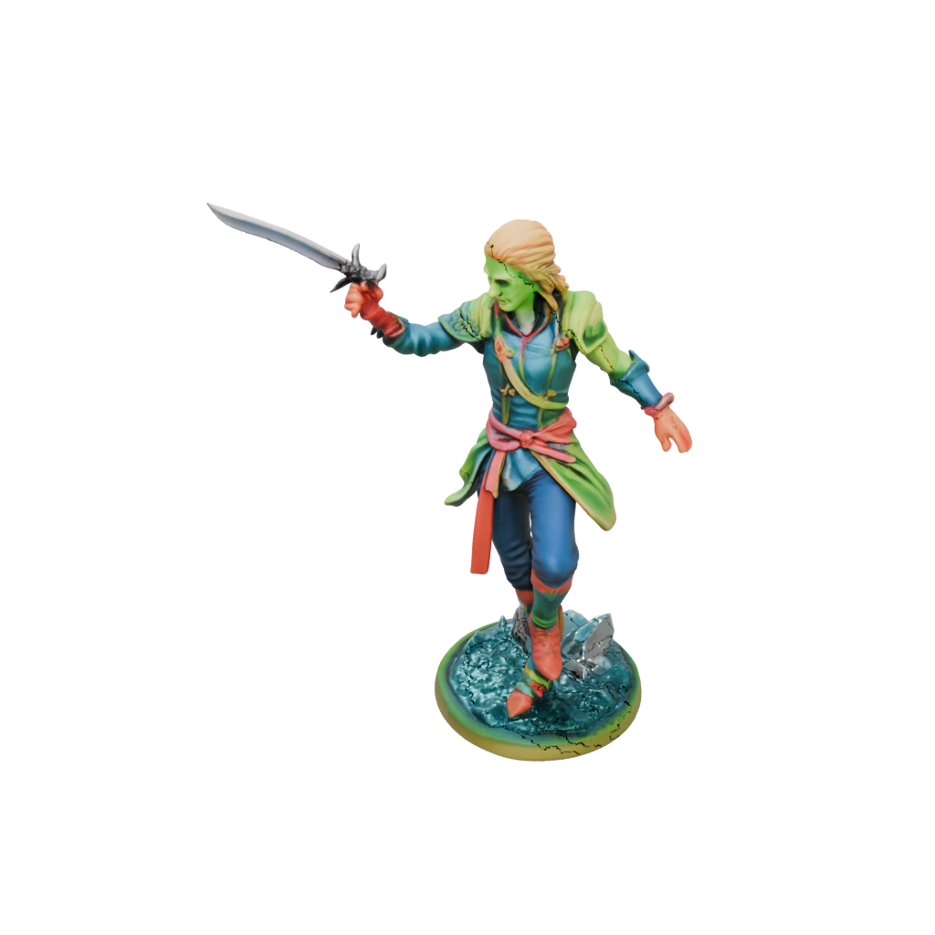 Neon Human Swordmaster