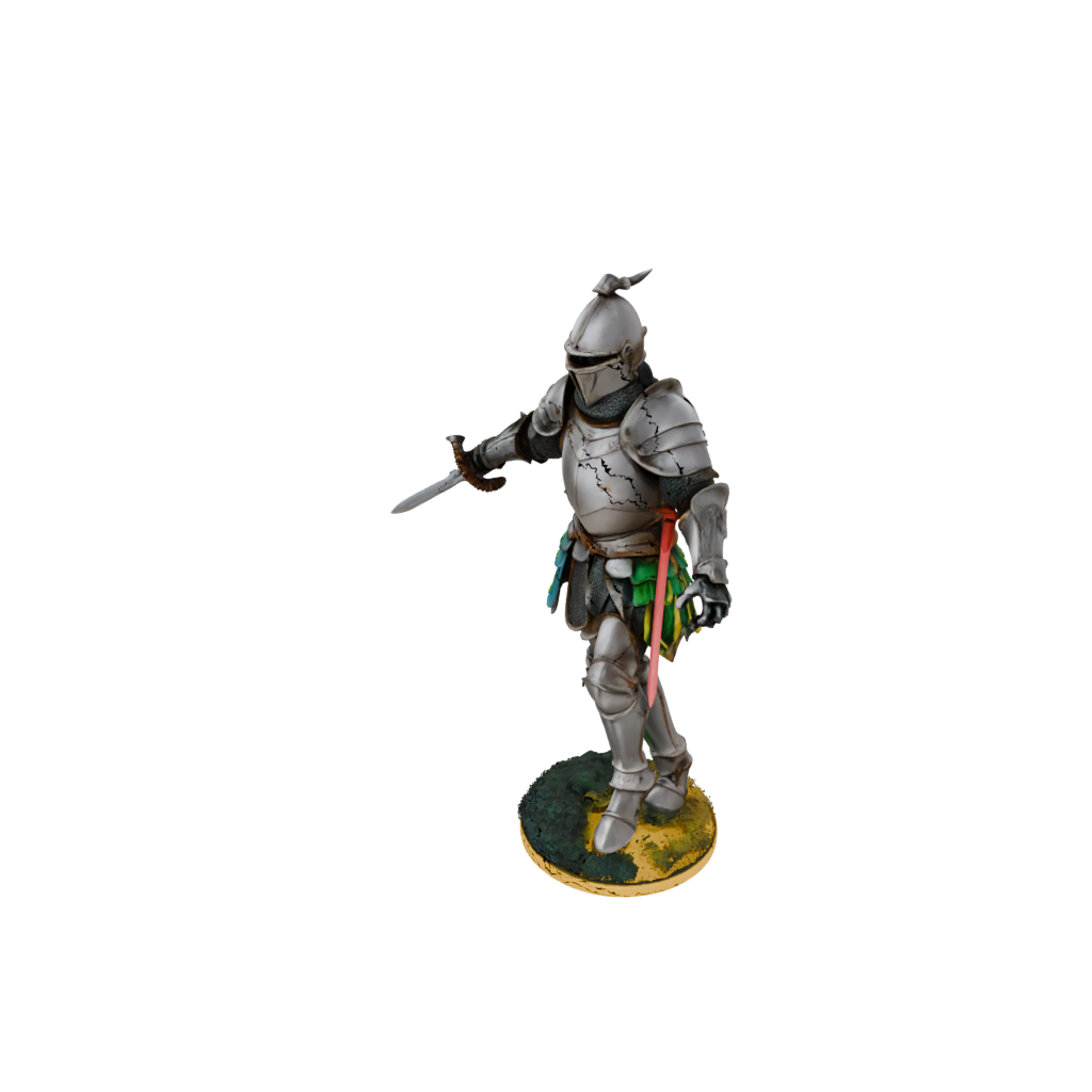 Neon Knight In Full Plate Armor