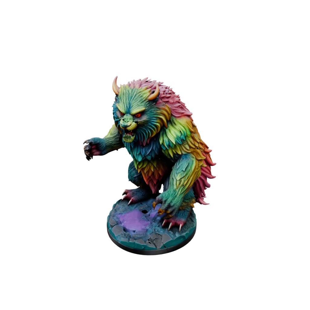 Neon Owlbear Beast