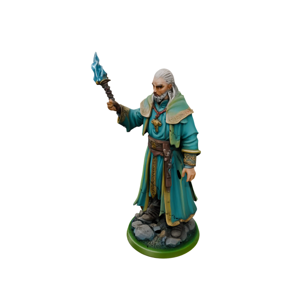 Neon Cleric Priest With Mace