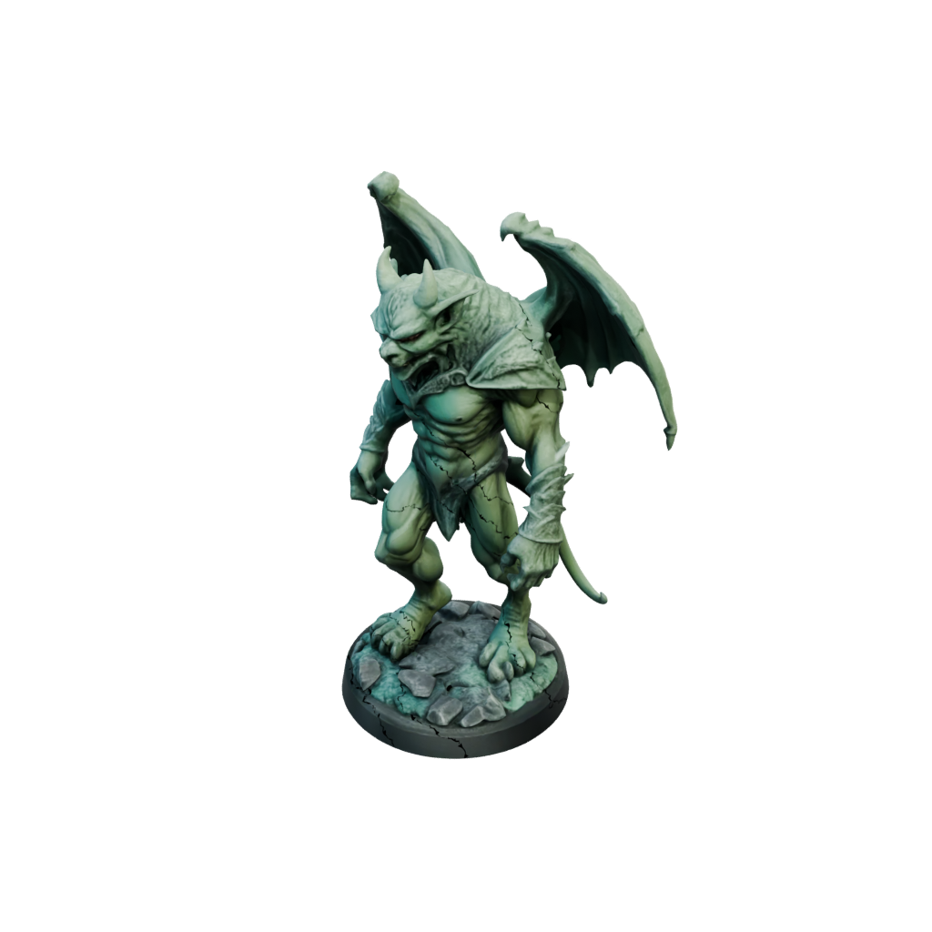 Neon Gargoyle Sentinel