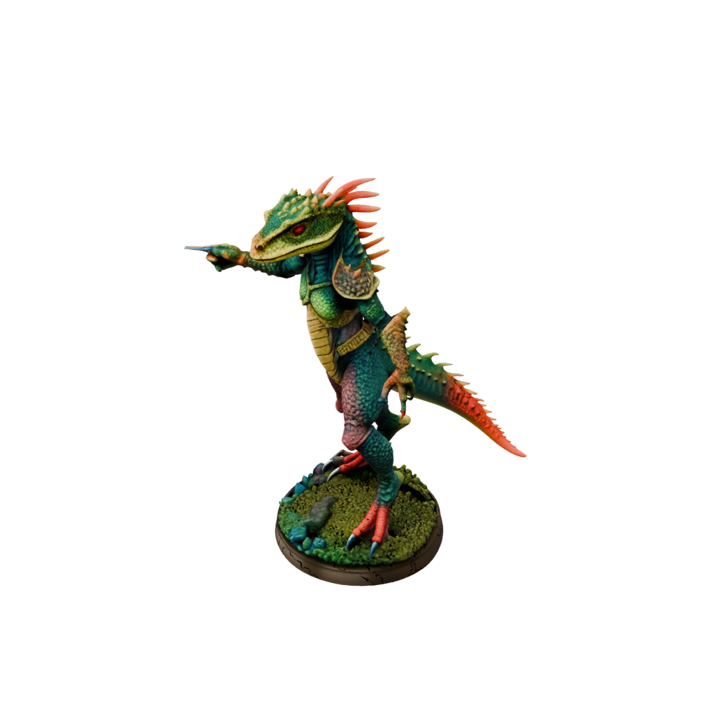 Neon Lizardfolk Hunter