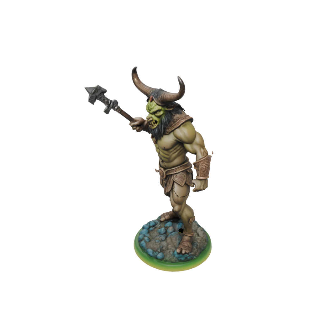 Neon Minotaur Gladiator