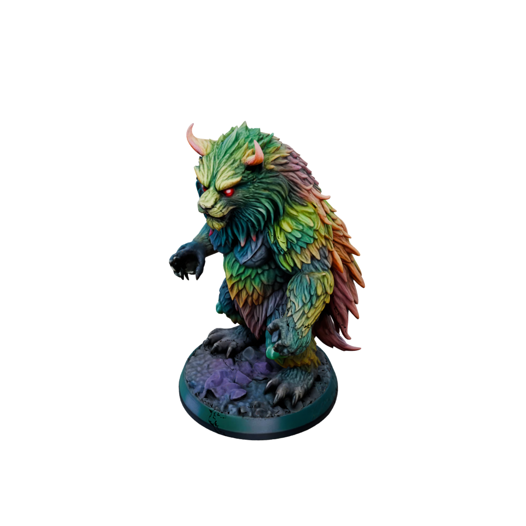 Neon Owlbear Beast