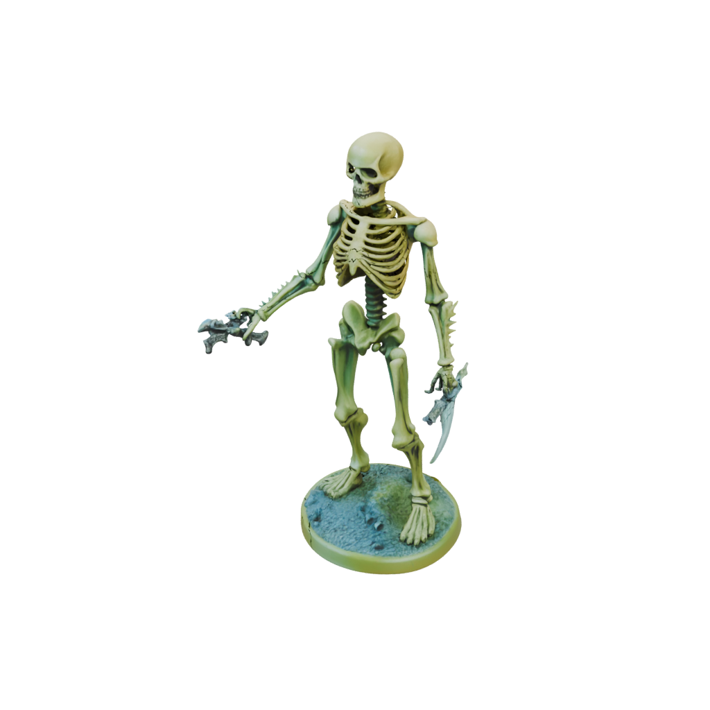 Neon Skeleton Warrior