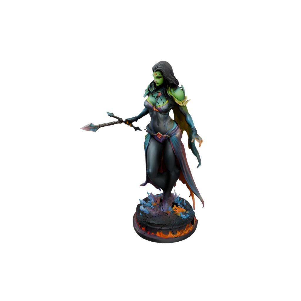 Neon Dark Sorceress