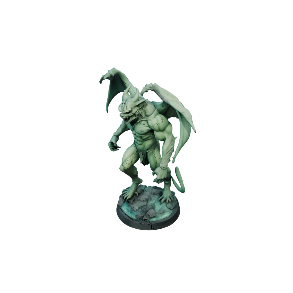 Neon Gargoyle Sentinel
