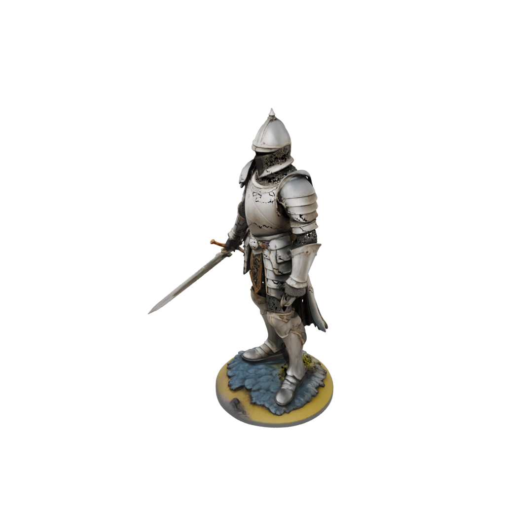 Neon Knight In Full Plate Armor