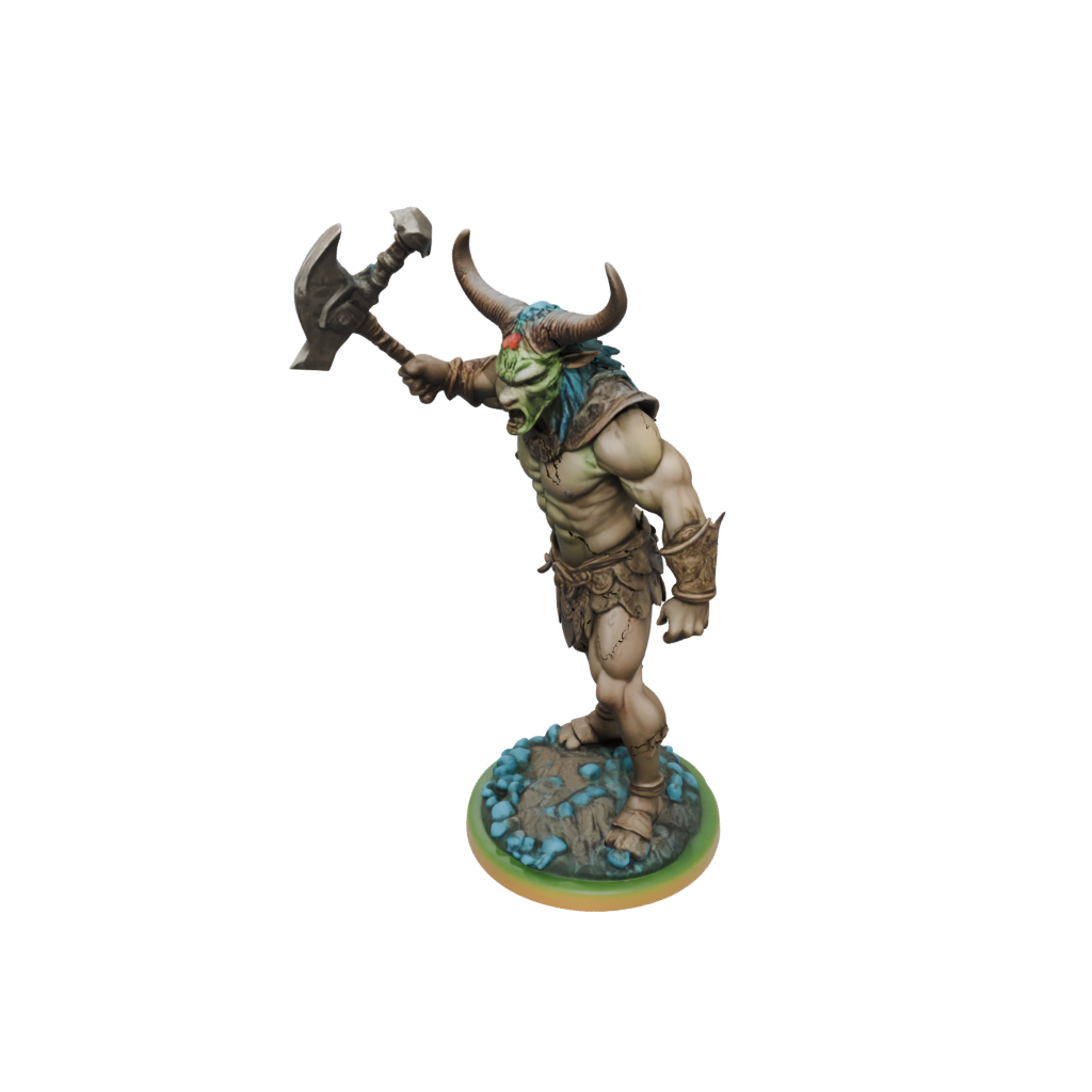 Neon Minotaur Gladiator