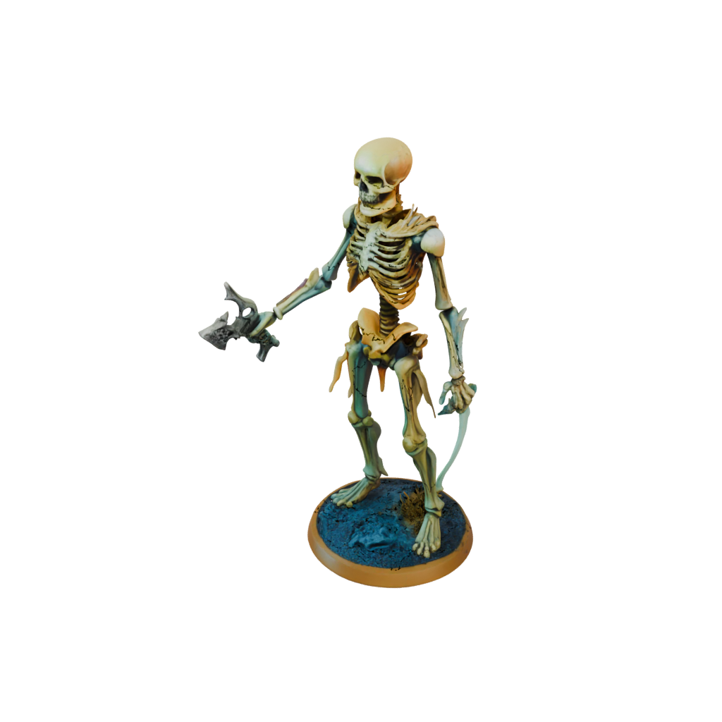 Neon Skeleton Warrior