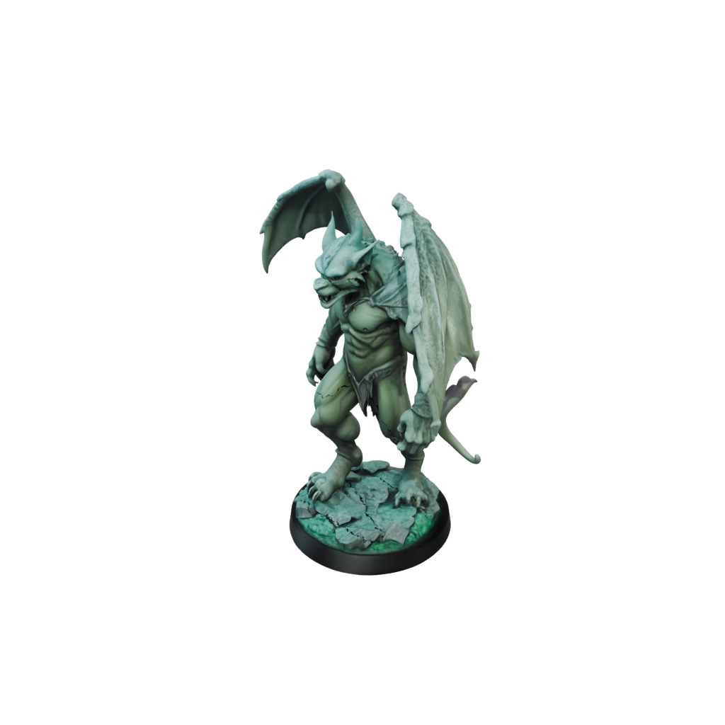 Neon Gargoyle Sentinel