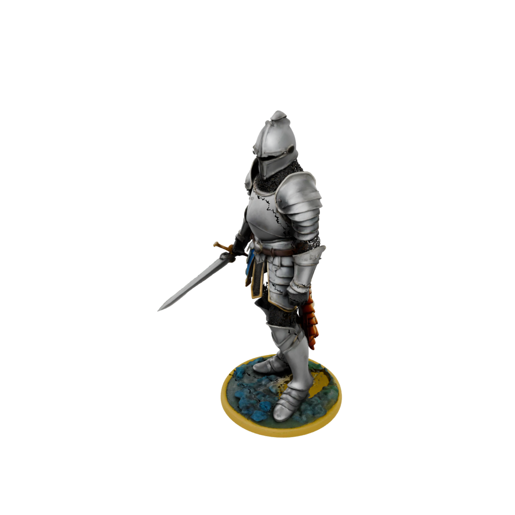 Neon Knight In Full Plate Armor