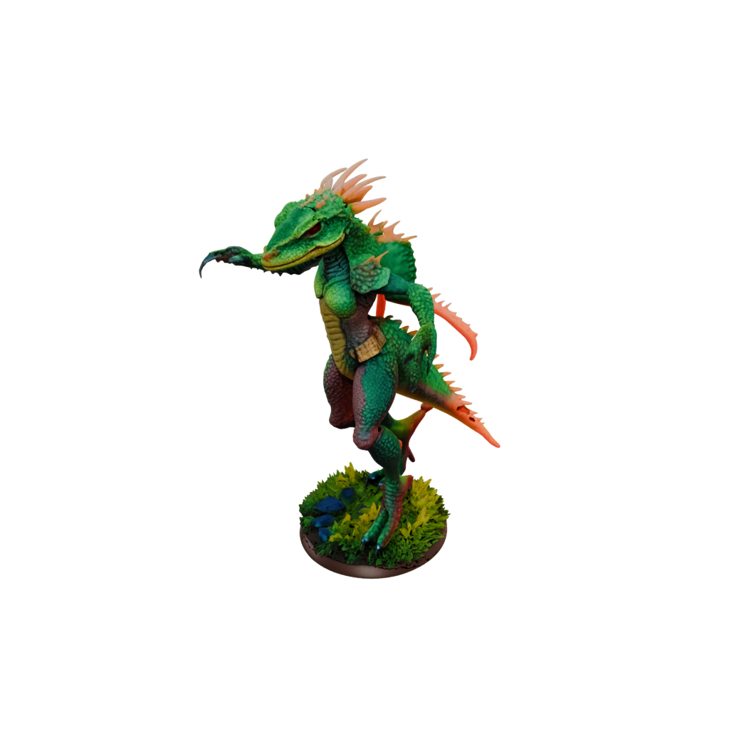Neon Lizardfolk Hunter