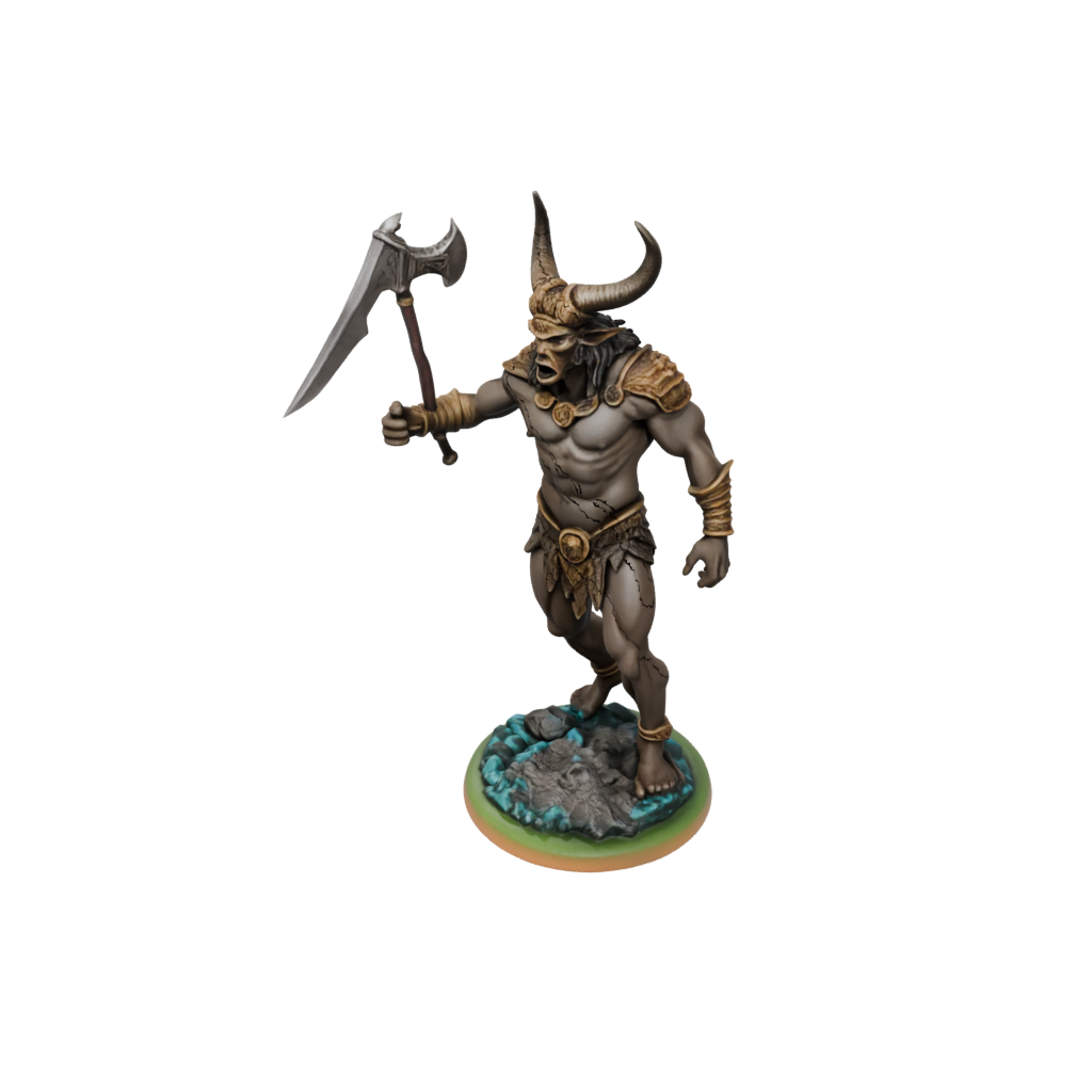 Neon Minotaur Gladiator