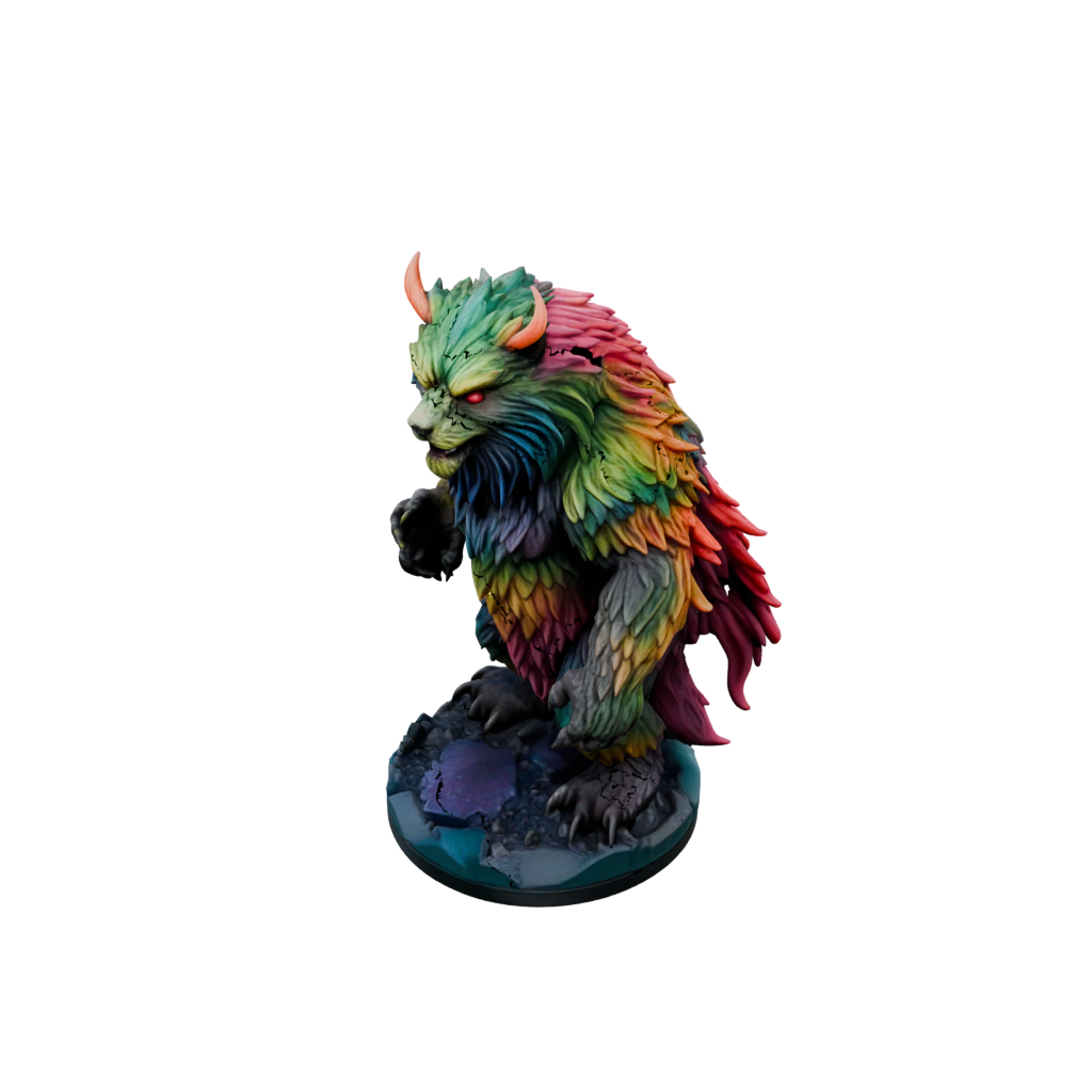 Neon Owlbear Beast