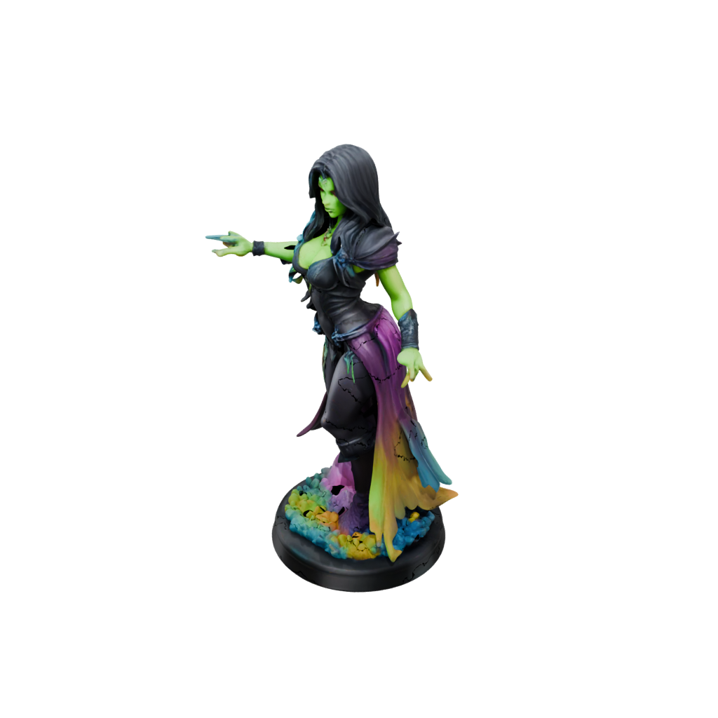 Neon Dark Sorceress