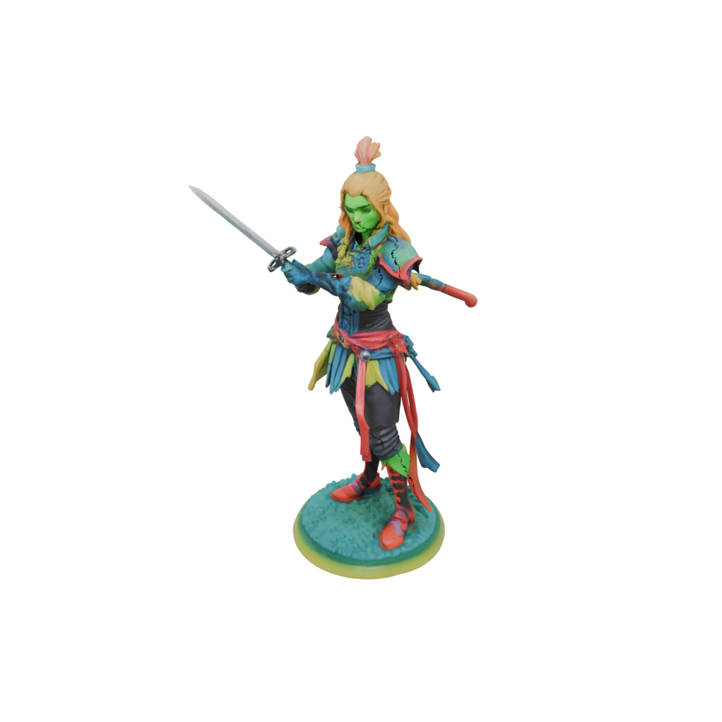Neon Human Swordmaster