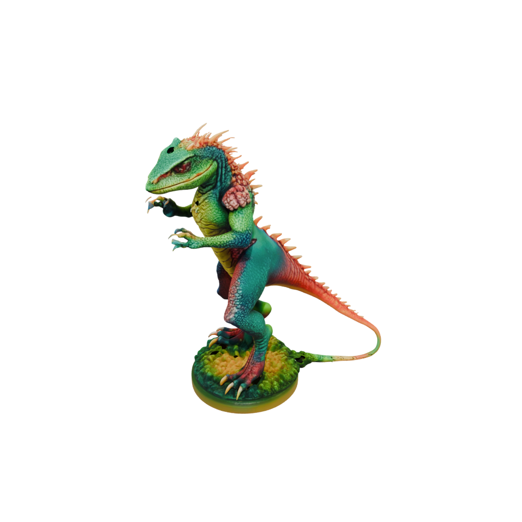 Neon Lizardfolk Hunter