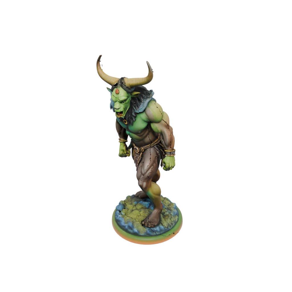 Neon Minotaur Gladiator