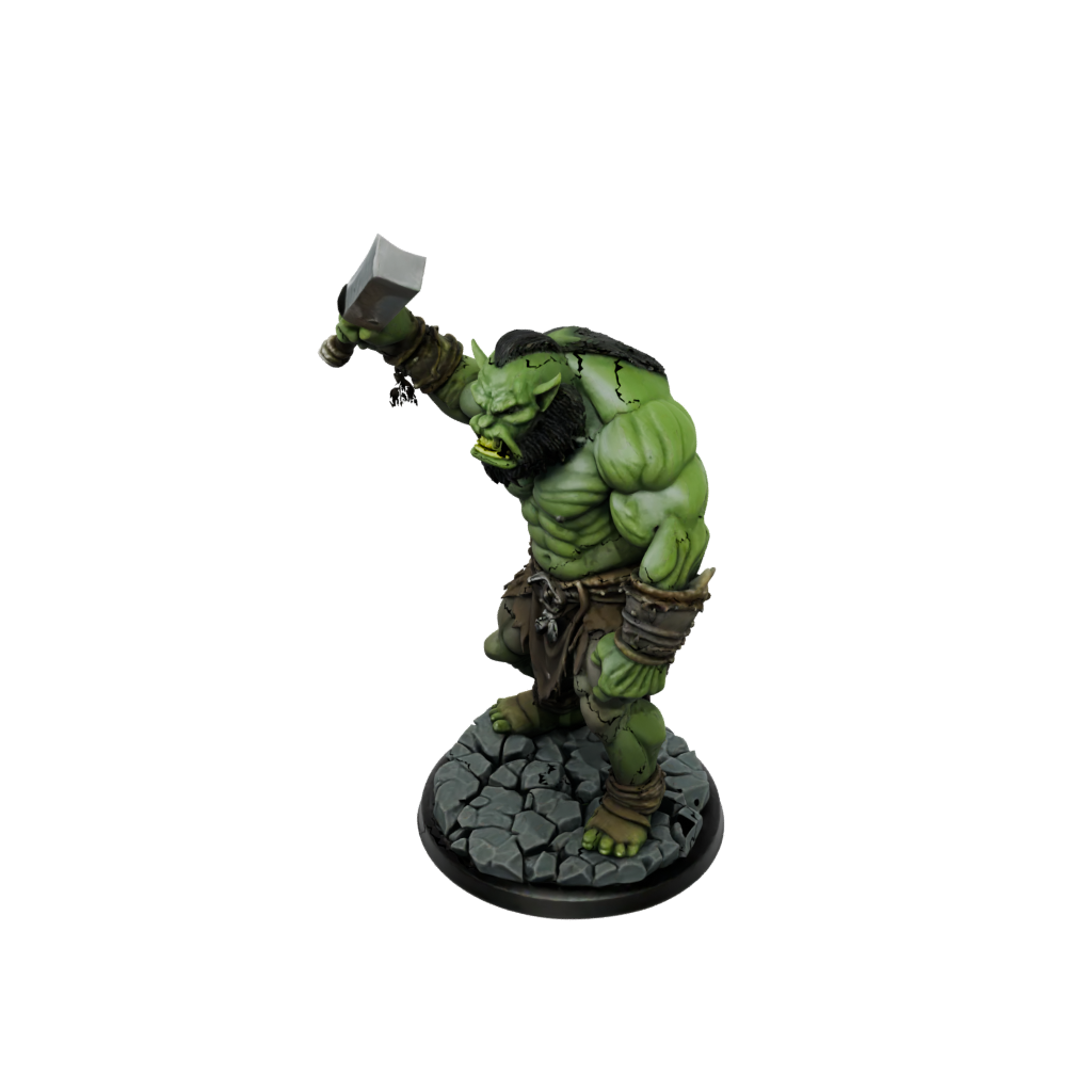 Neon Orc Brute With Cleaver
