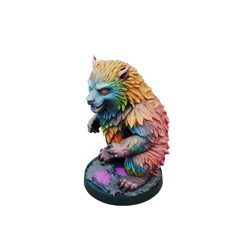 Neon Owlbear Beast