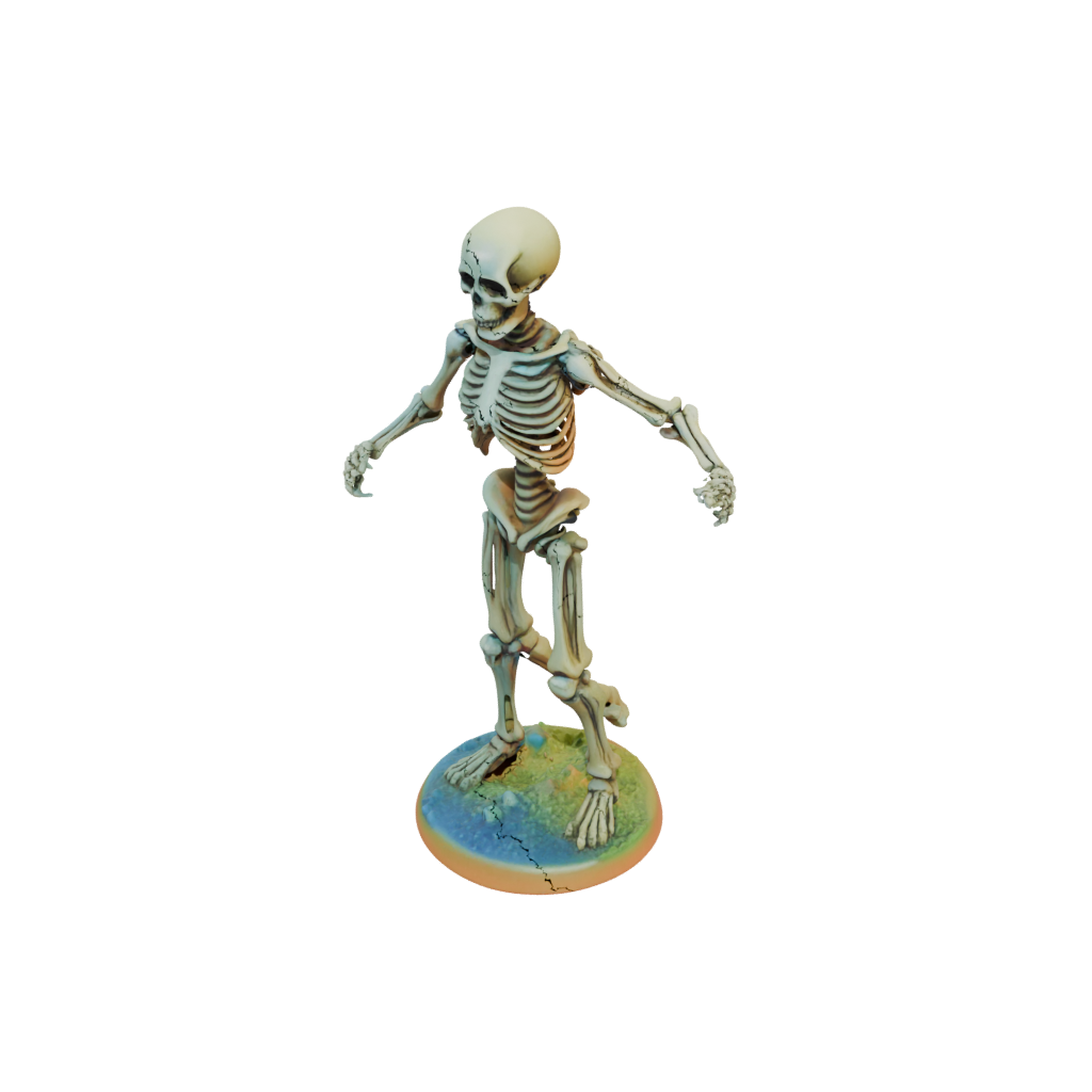 Neon Skeleton Warrior