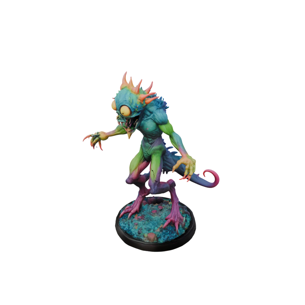 Neon Beholder-Style Floating Eye Tyrant