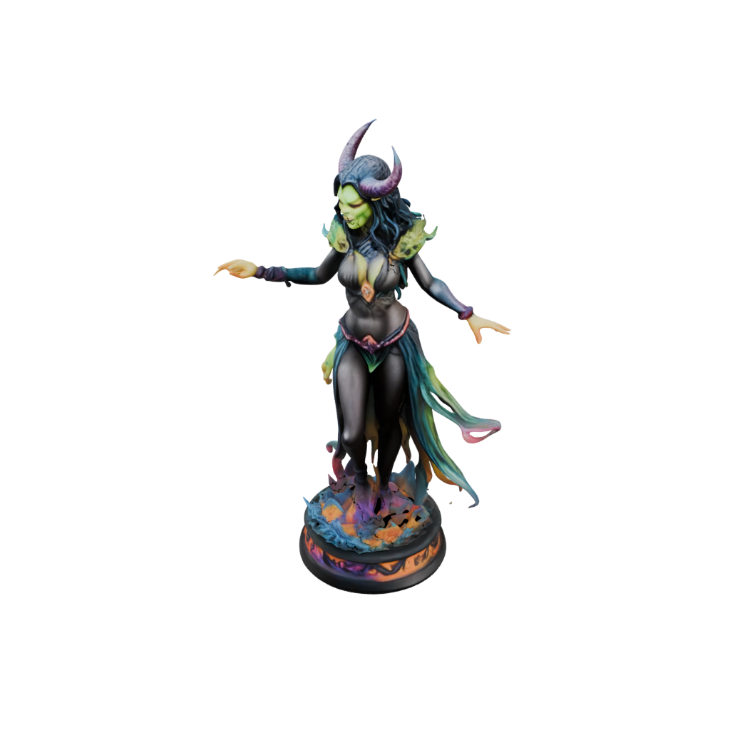 Neon Dark Sorceress