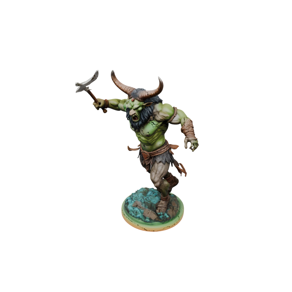 Neon Minotaur Gladiator