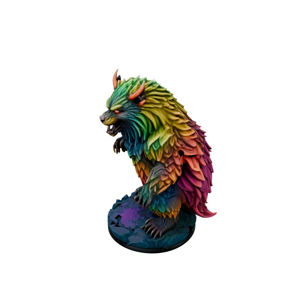 Neon Owlbear Beast