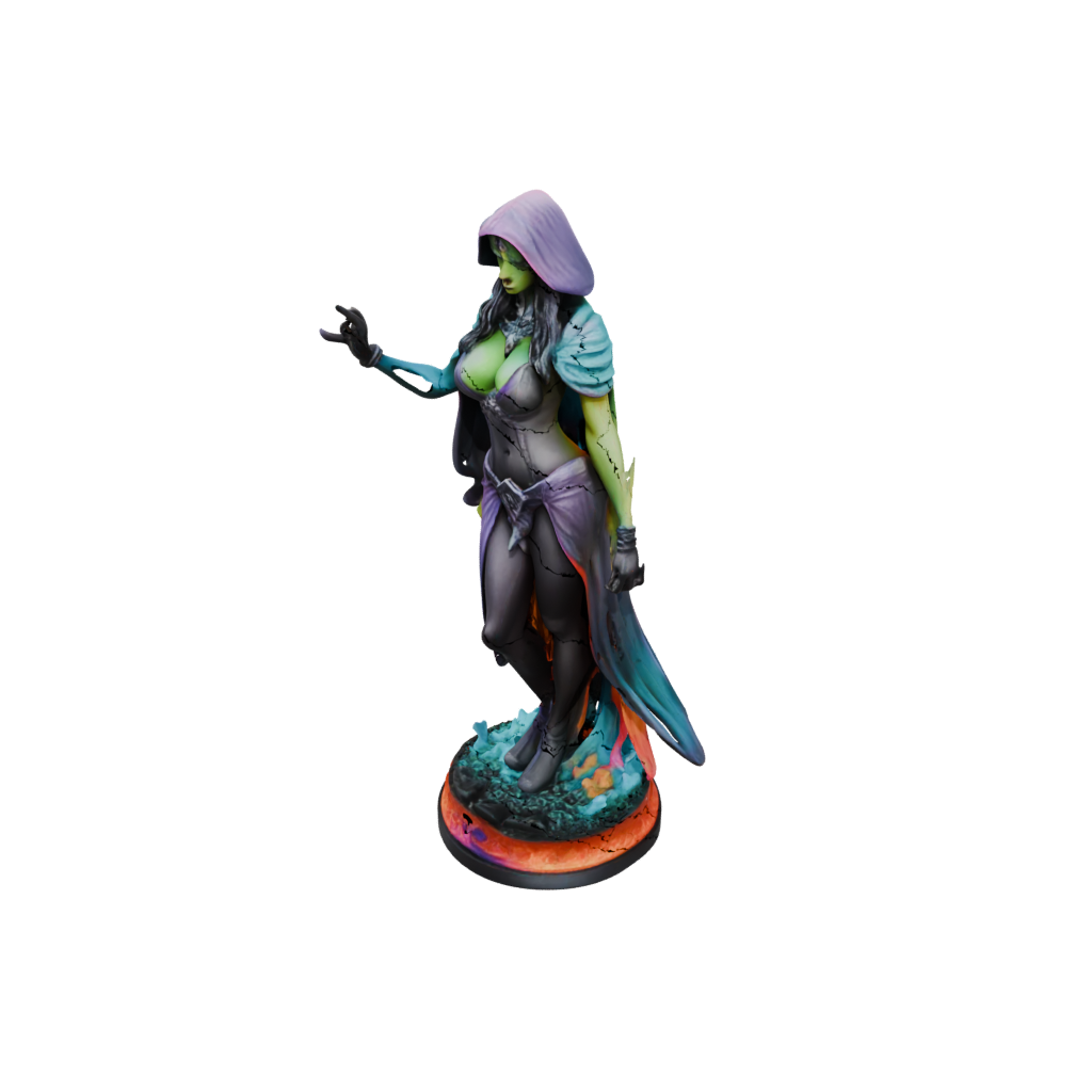 Neon Dark Sorceress