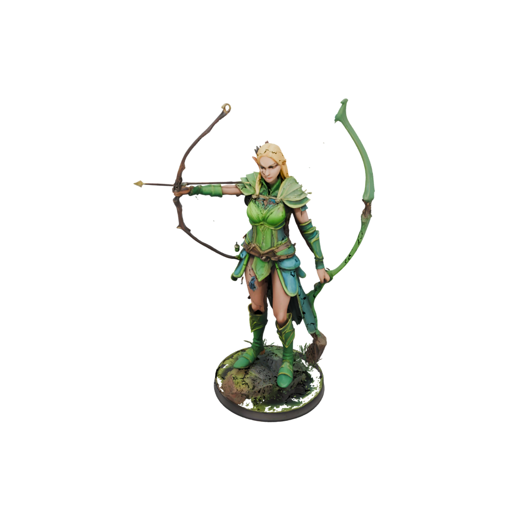 Neon Elven Ranger Archer
