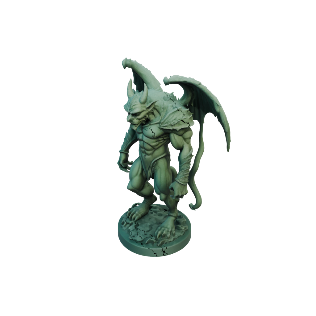 Neon Gargoyle Sentinel