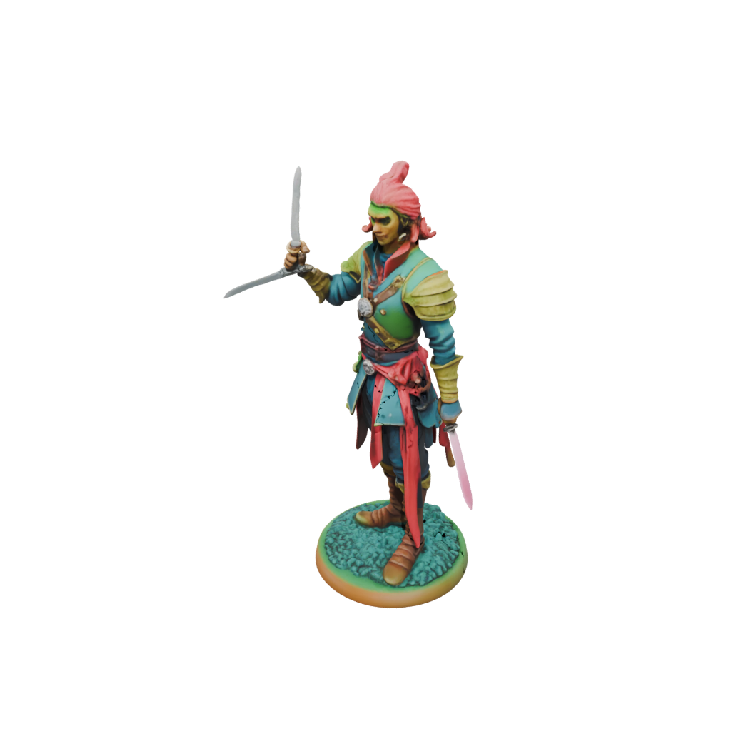 Neon Human Swordmaster