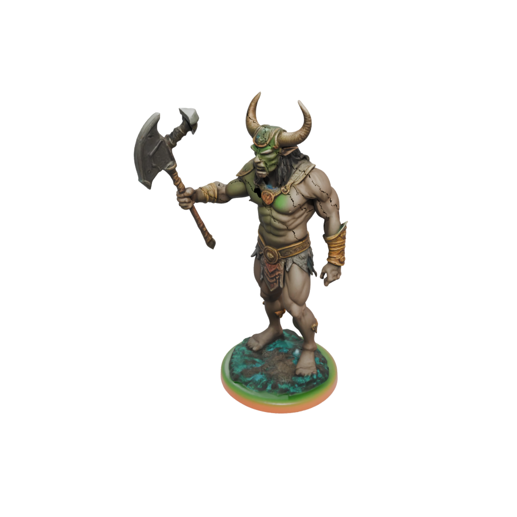 Neon Minotaur Gladiator