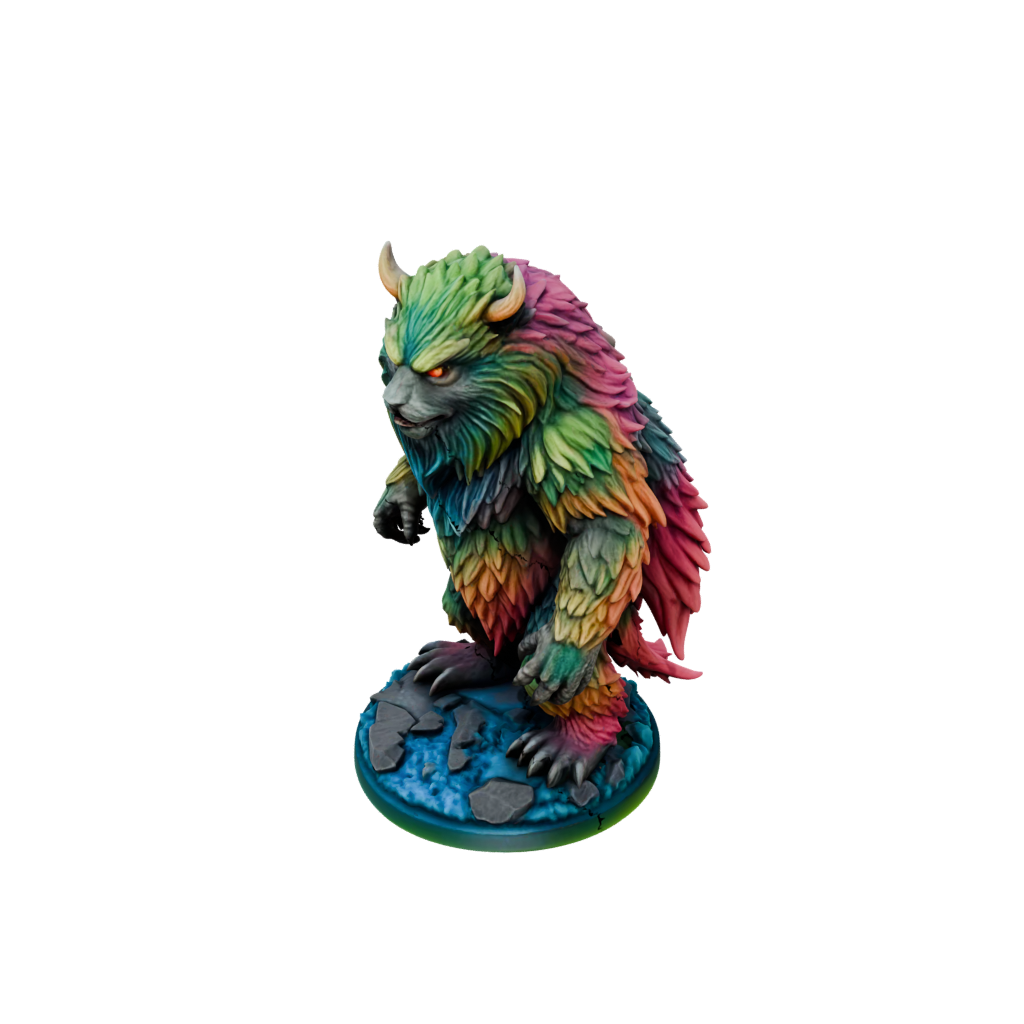 Neon Owlbear Beast