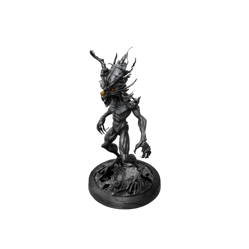 Obsidian Beholder-Style Floating Eye Tyrant