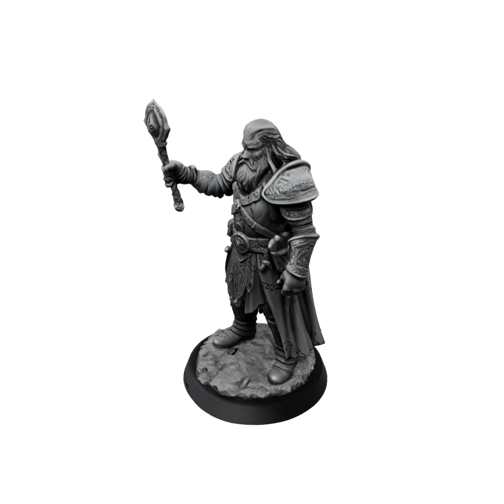 Obsidian Dwarven Cleric