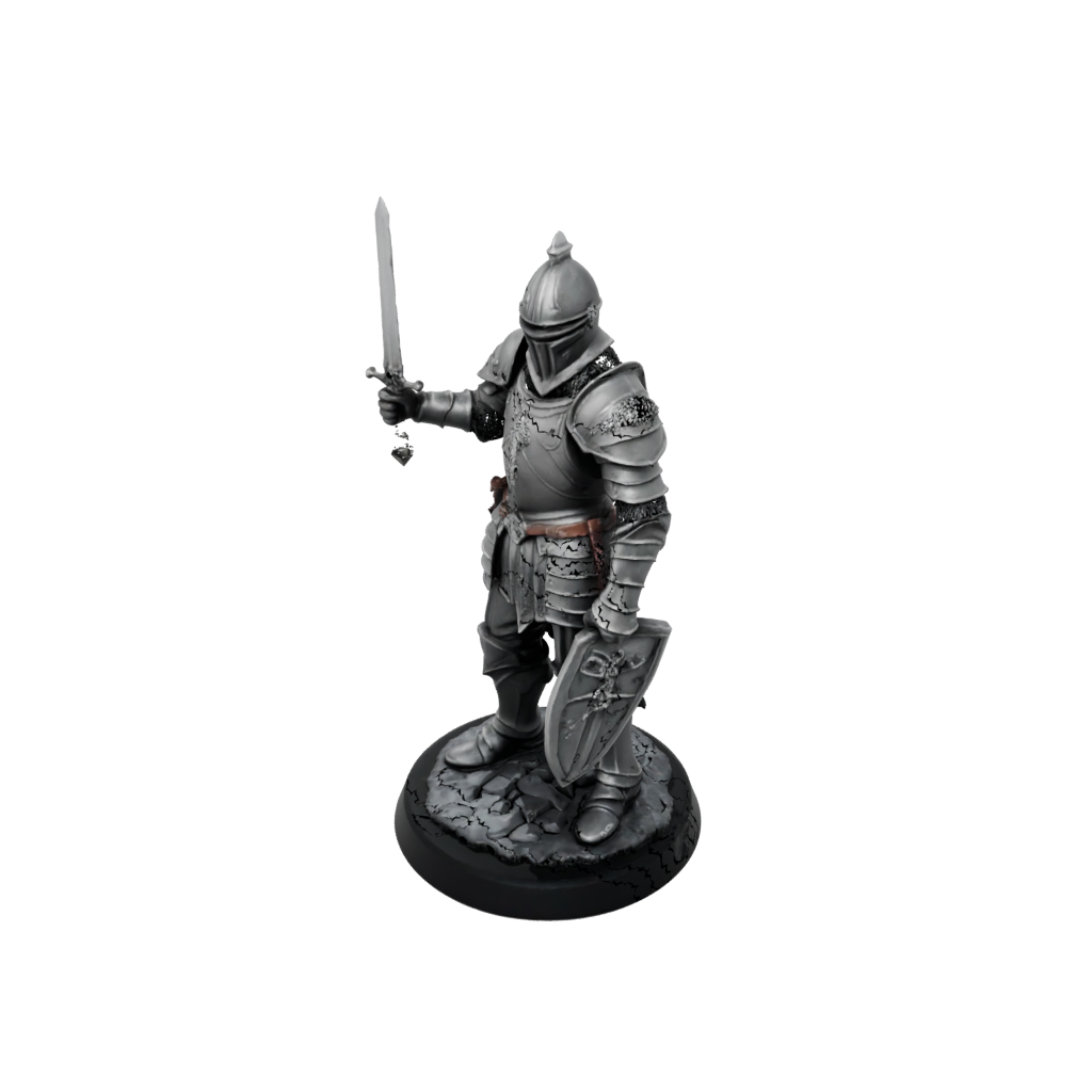 Obsidian Knight In Full Plate Armor