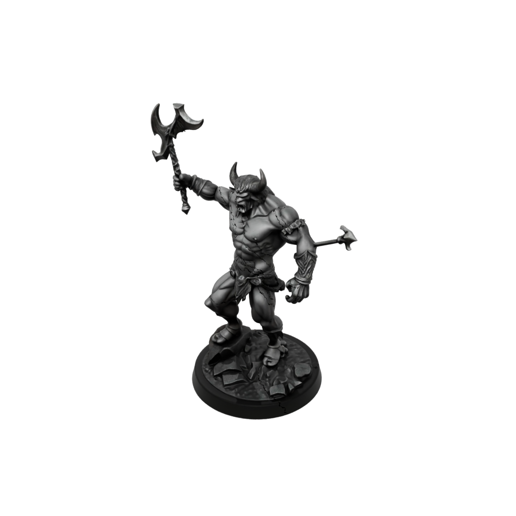 Obsidian Minotaur Gladiator